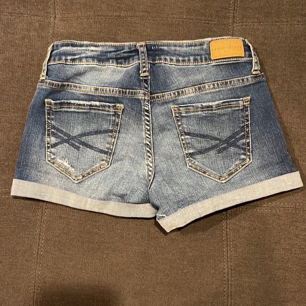 BUNDLE - (3) Aeropostale girls denim shorts - size 000 - Picture 4 of 10